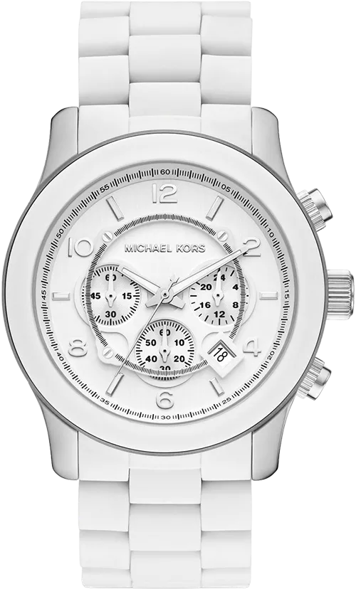 MSP: 102641 Michael Kors Runway White-Tone Watch 45mm 8,050,000