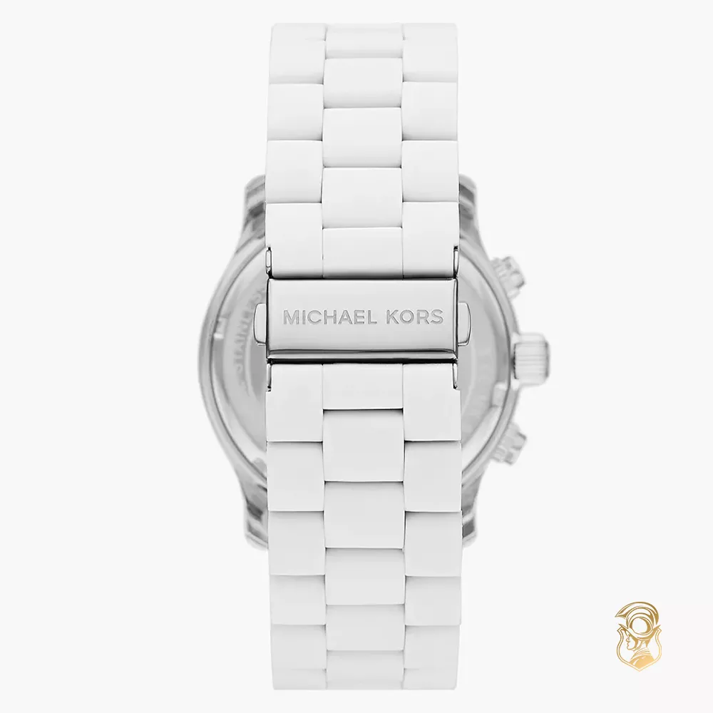 Michael Kors Runway White-Tone Watch 45mm