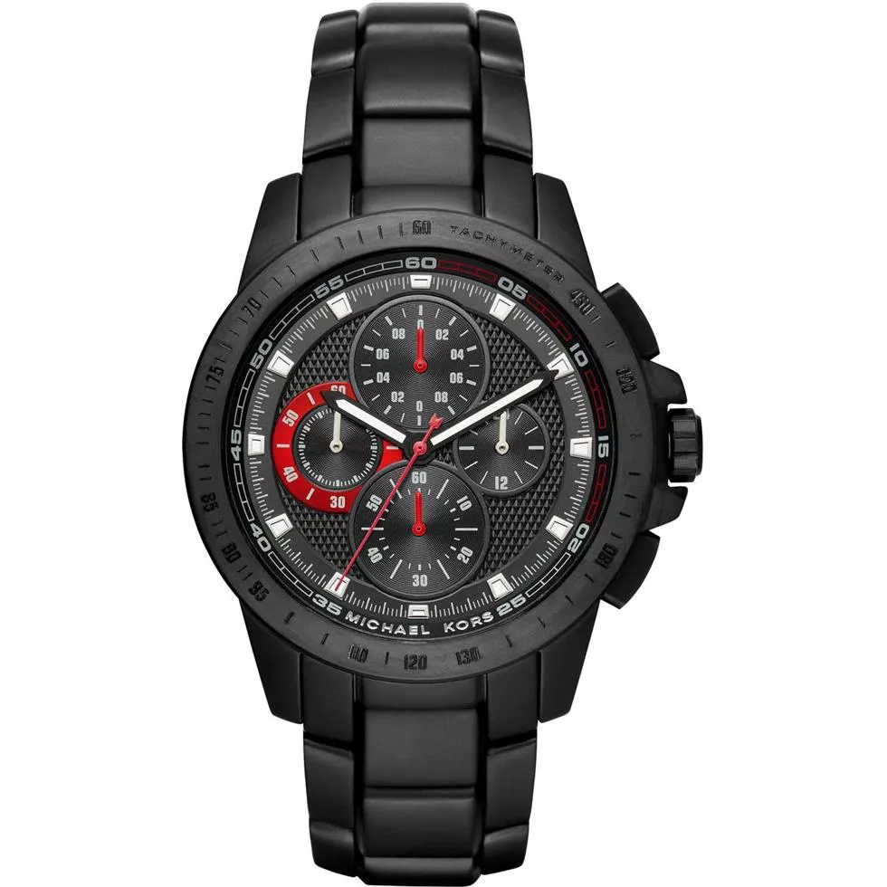 Michael Kors Ryker Black Ion-Plated Watch 43mm