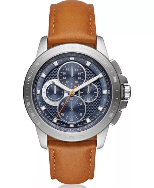 Michael Kors Ryker Leather Watch 43mm