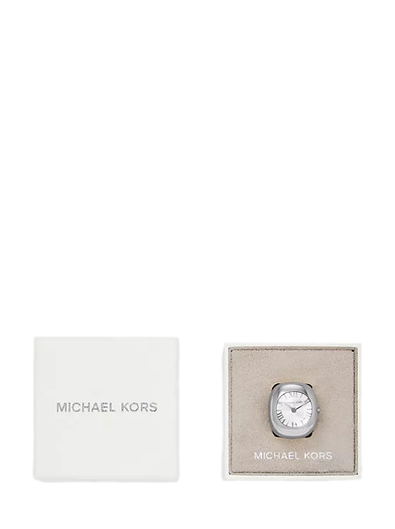 Michael Kors Rylee Silver-Tone Ring Watch 17mm X 24mm