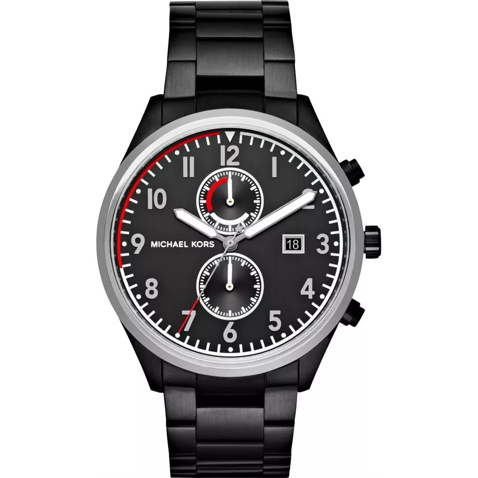 Michael Kors Saunder Black Dial Men's Watch 43mm