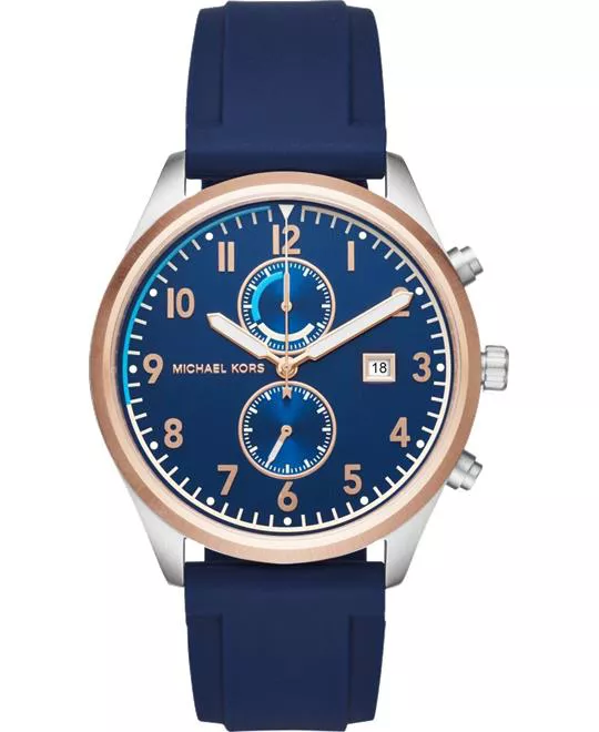 Michael Kors Saunder Blue Dial Men's Watch 43mm