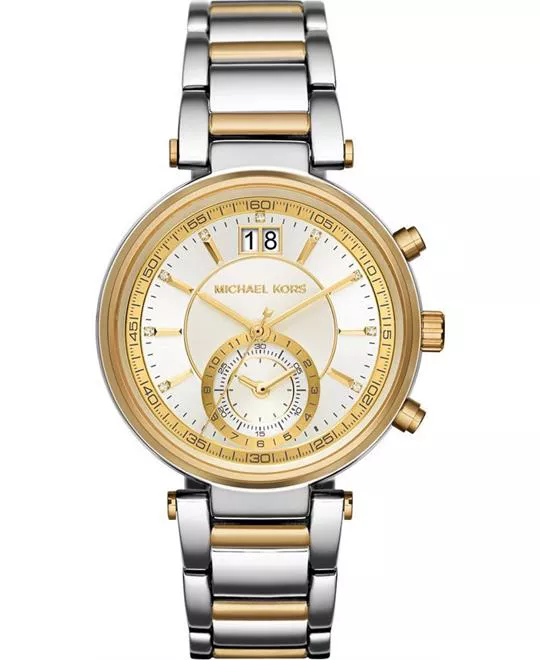 Michael Kors Sawyer Silver-gold Watch 39mm