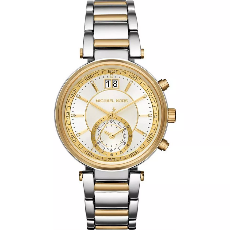 Michael Kors Sawyer Silver-gold Watch 39mm