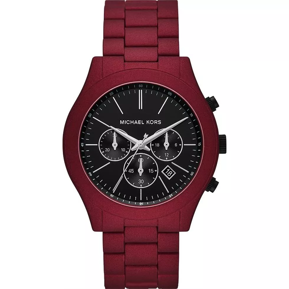 Michael Kors Runway Chronograph Red Watch 44mm