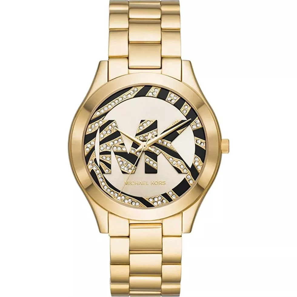 Michael Kors Slim Runway Gold Watch 42mm