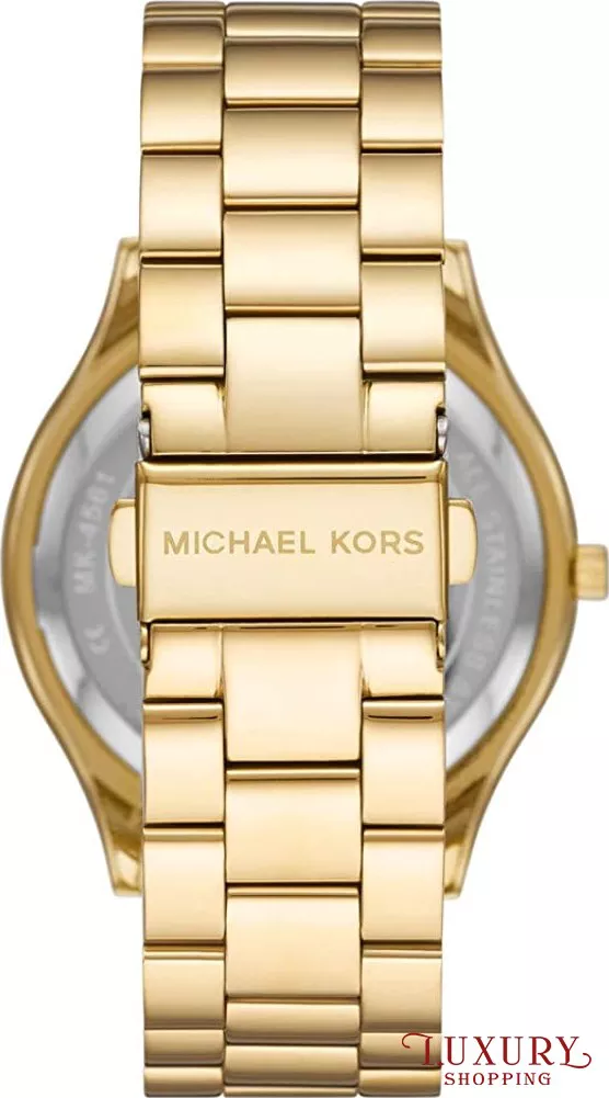 Michael Kors Slim Runway Gold Watch 42mm