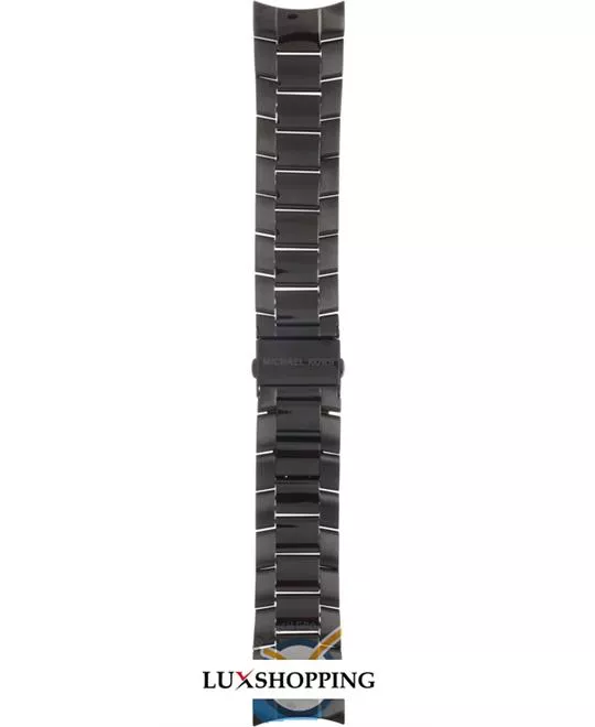 Michael Kors Straps Black coated stainless steel bracelet 24mm
