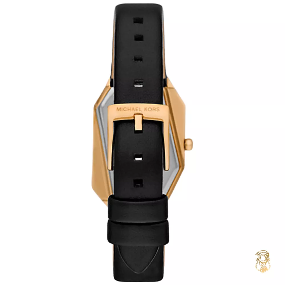 Michael Kors Suri Gold-Tone and Leather Watch 24mm