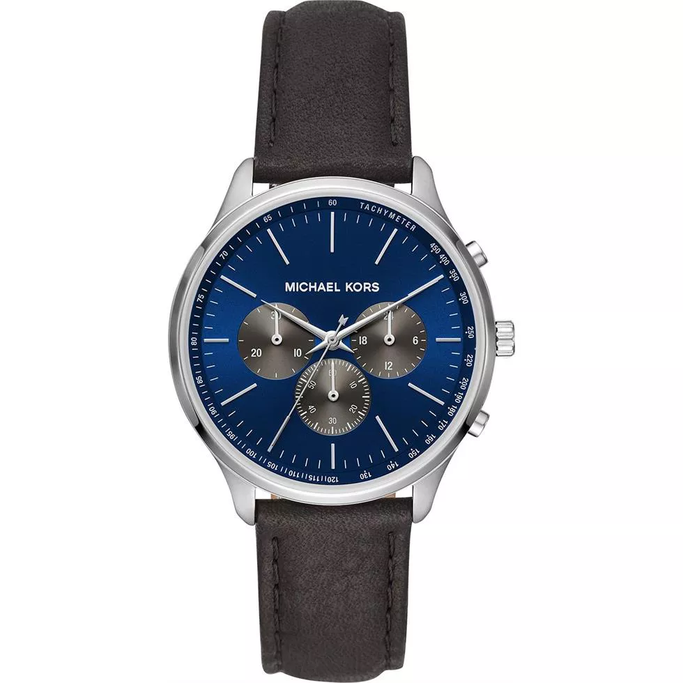 Michael Kors Sutter Blue Tone Watch 42mm