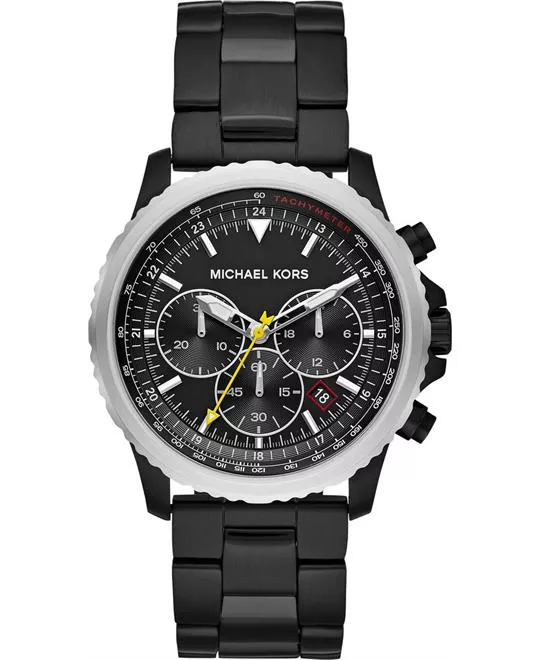Michael Kors Theroux Chronograph Black IP Watch 42mm