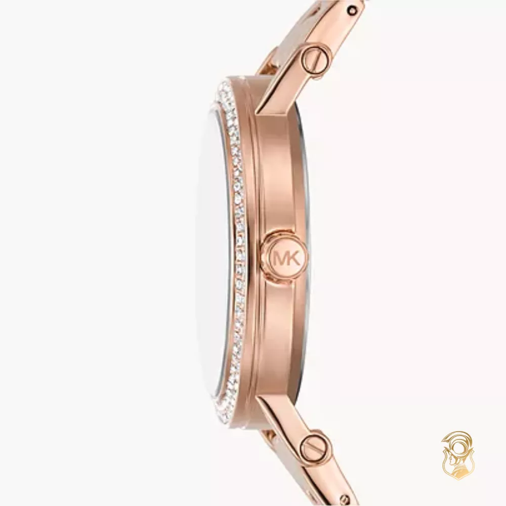 Michael Kors Three-Hand Rose Gold Watch 38mm