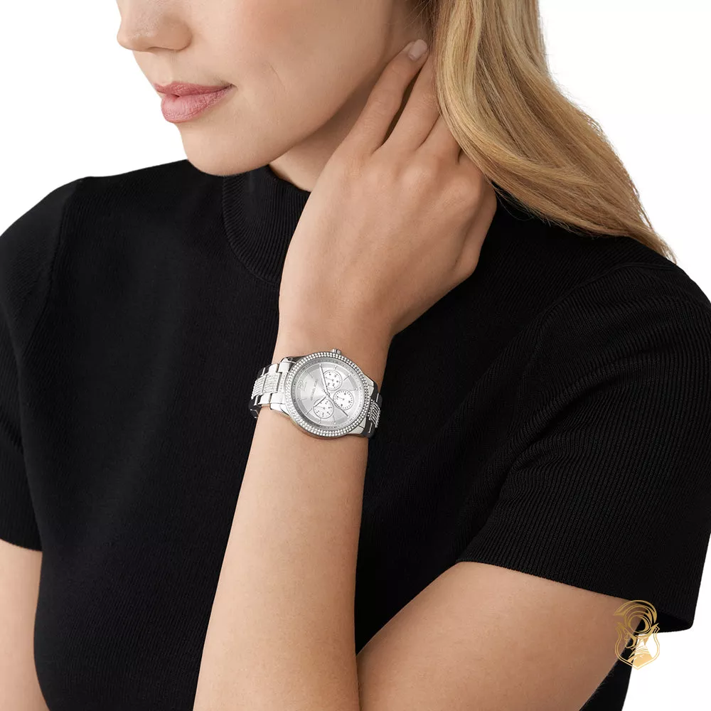 Michael Kors Tibby Pavé Silver-Tone Watch 40mm