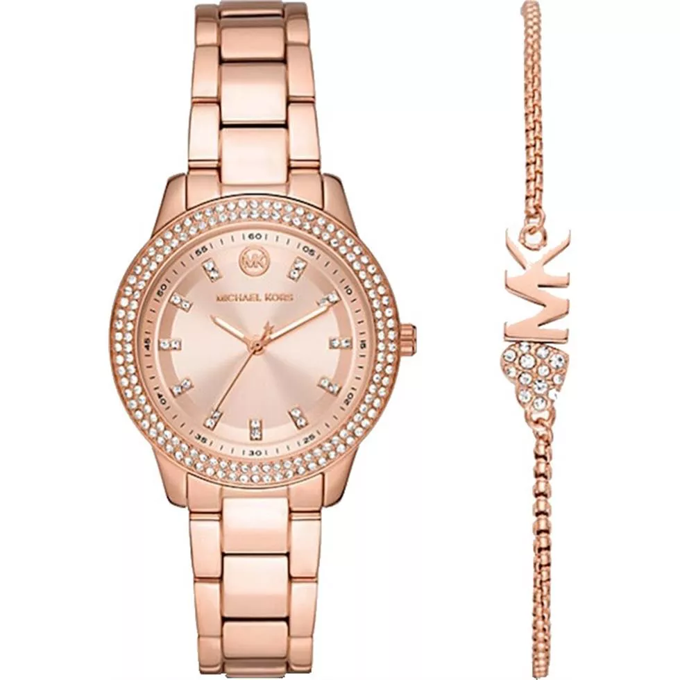 Michael Kors Tibby Pavé Watch Set 34mm