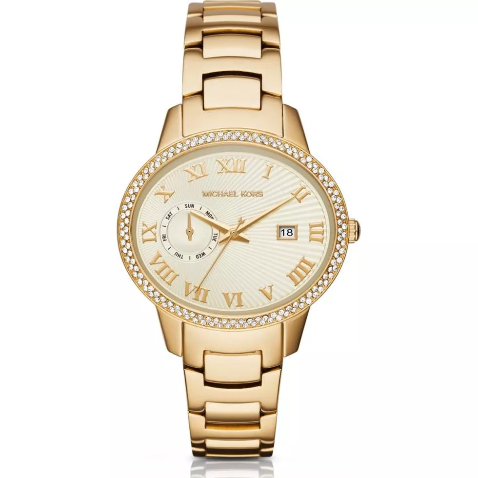 Michael Kors Whitley Pavé Gold Watch 41mm