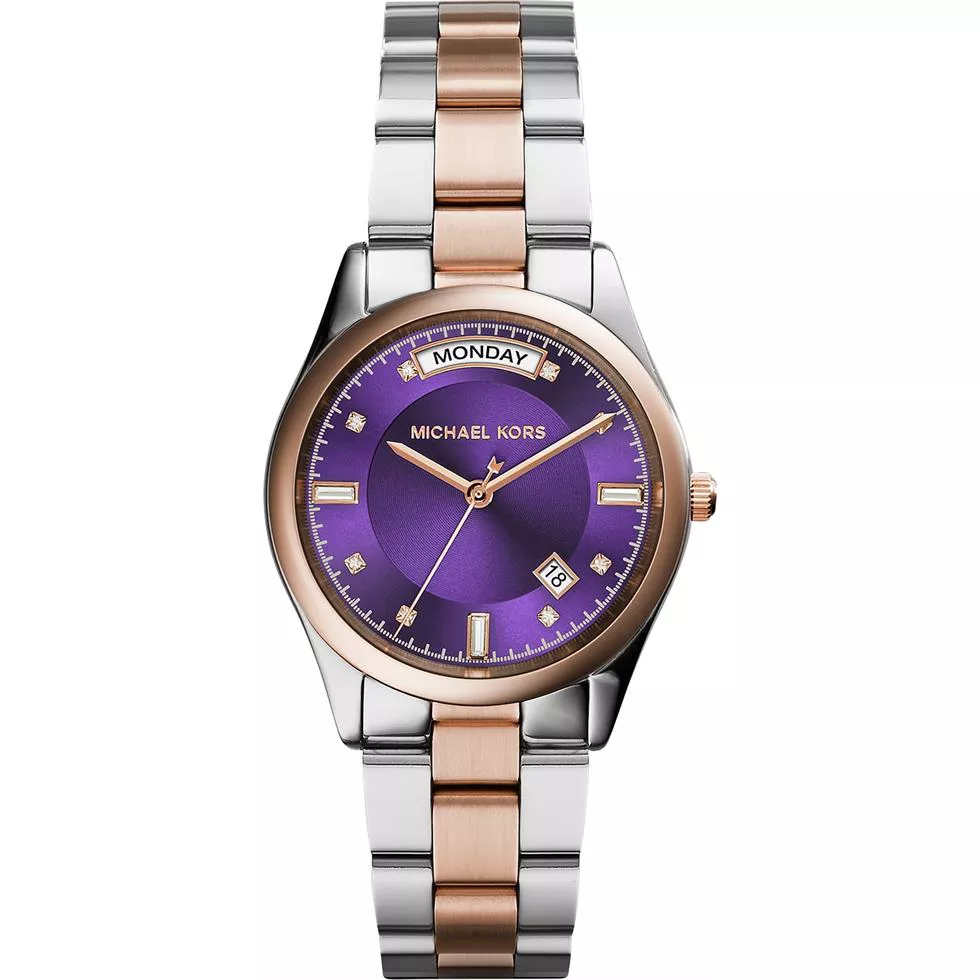 Michael Kors Colette Purple Dial Women's Watch 34mm 