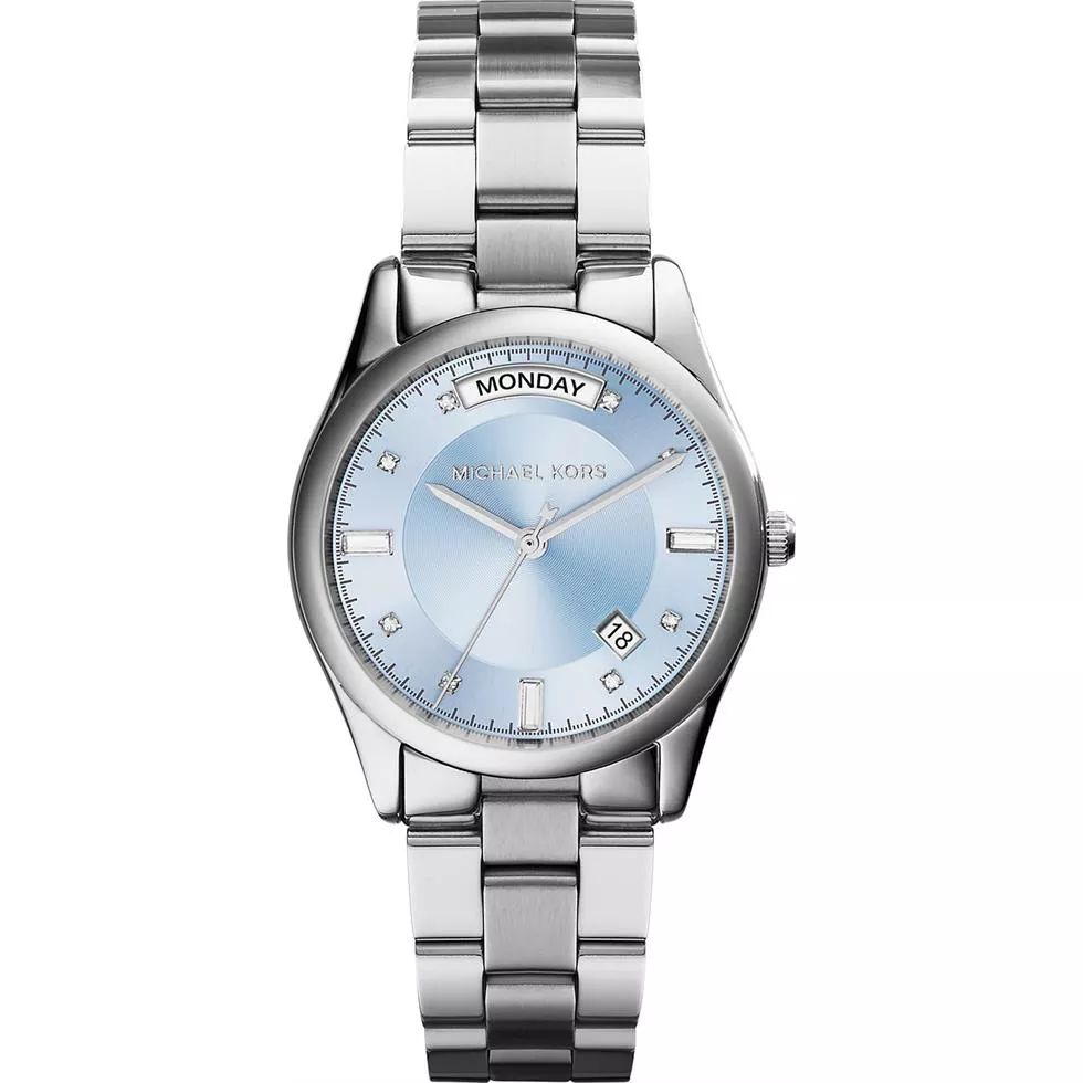Michael Kors Colette Silver Blue Watch 34mm 
