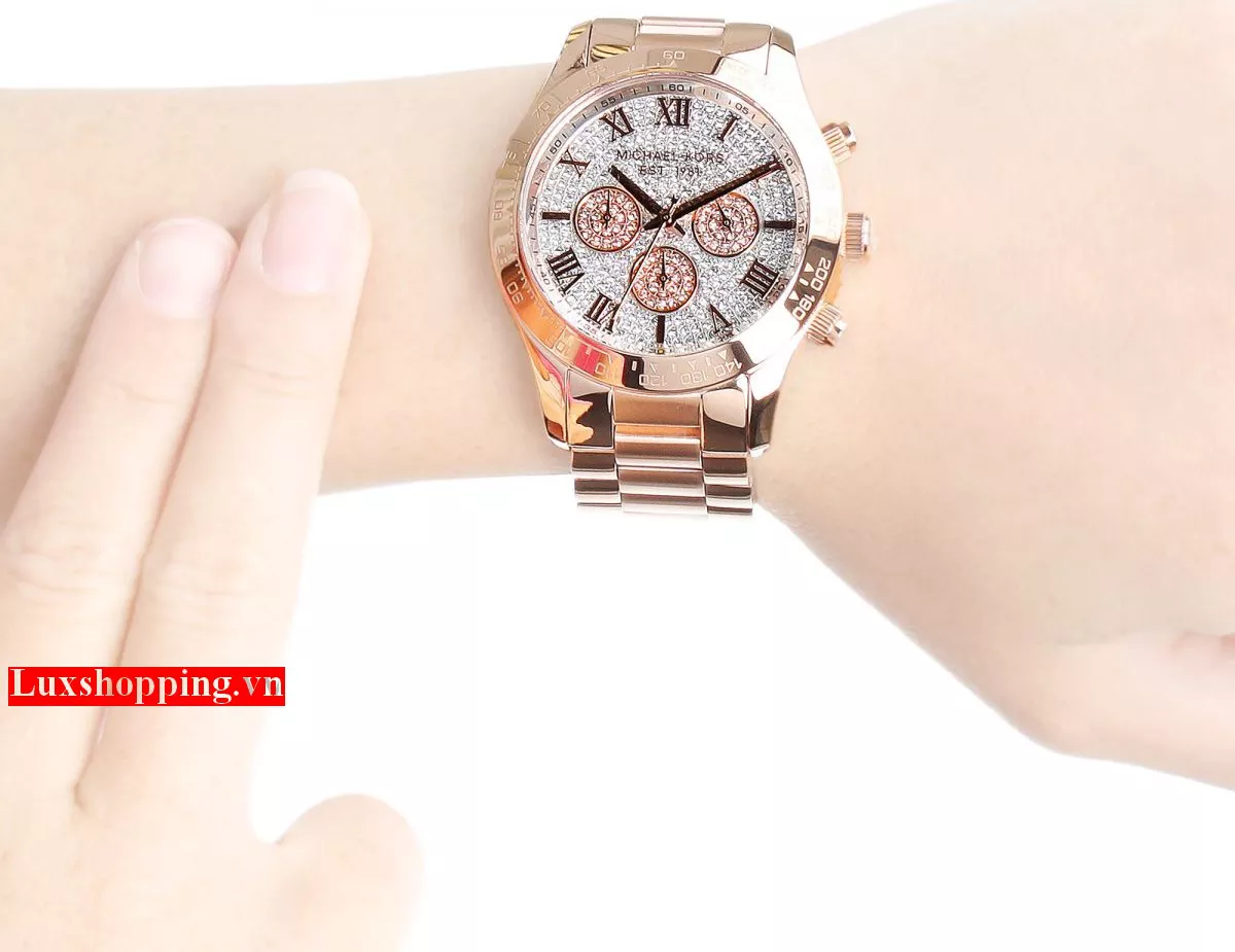 Michael Kors Layton Pave Unisex Watch 43mm
