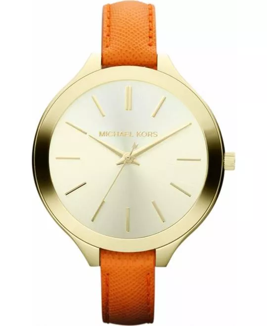 Michael Kors Runway Slim Orange Watch 42mm