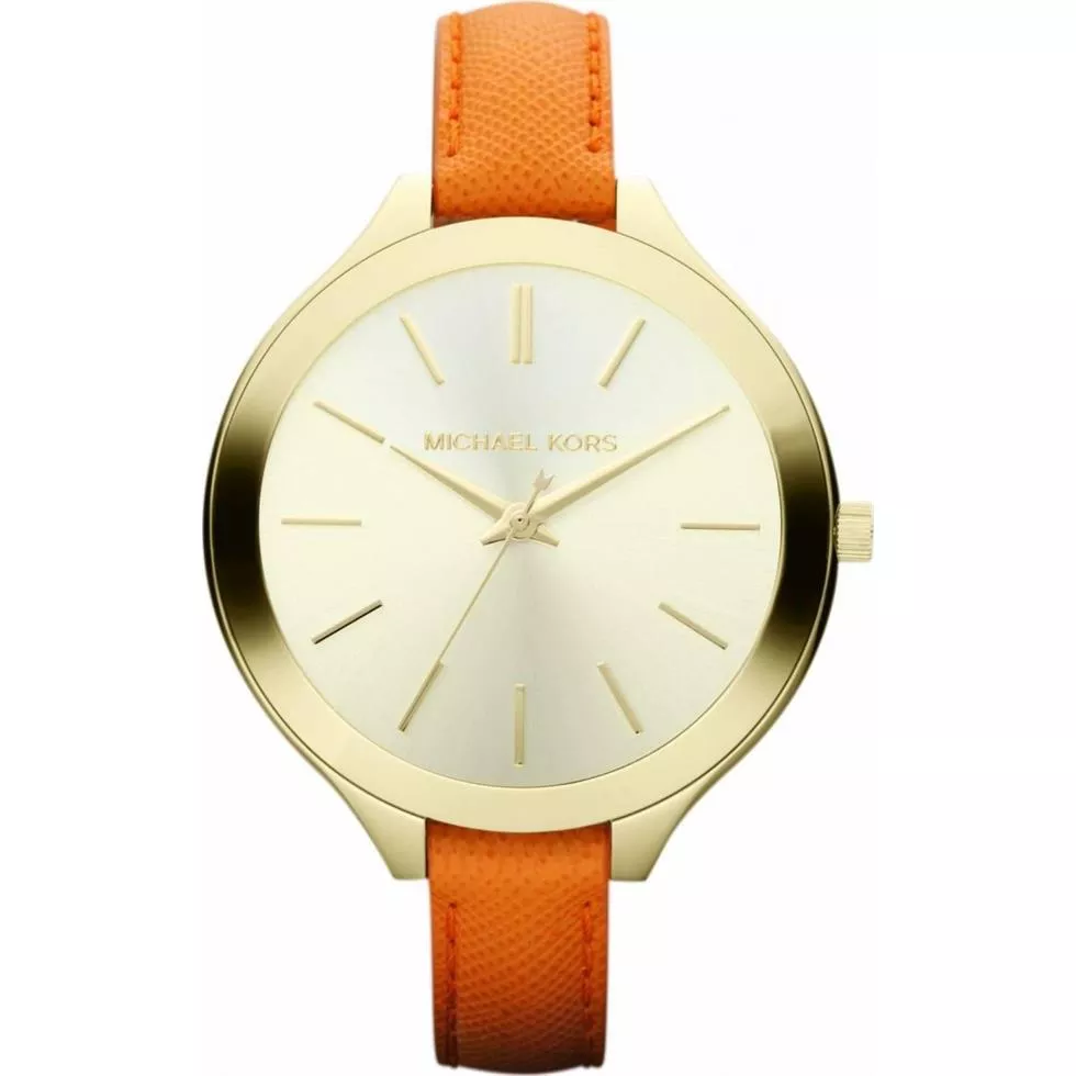 Michael Kors Runway Slim Orange Watch 42mm