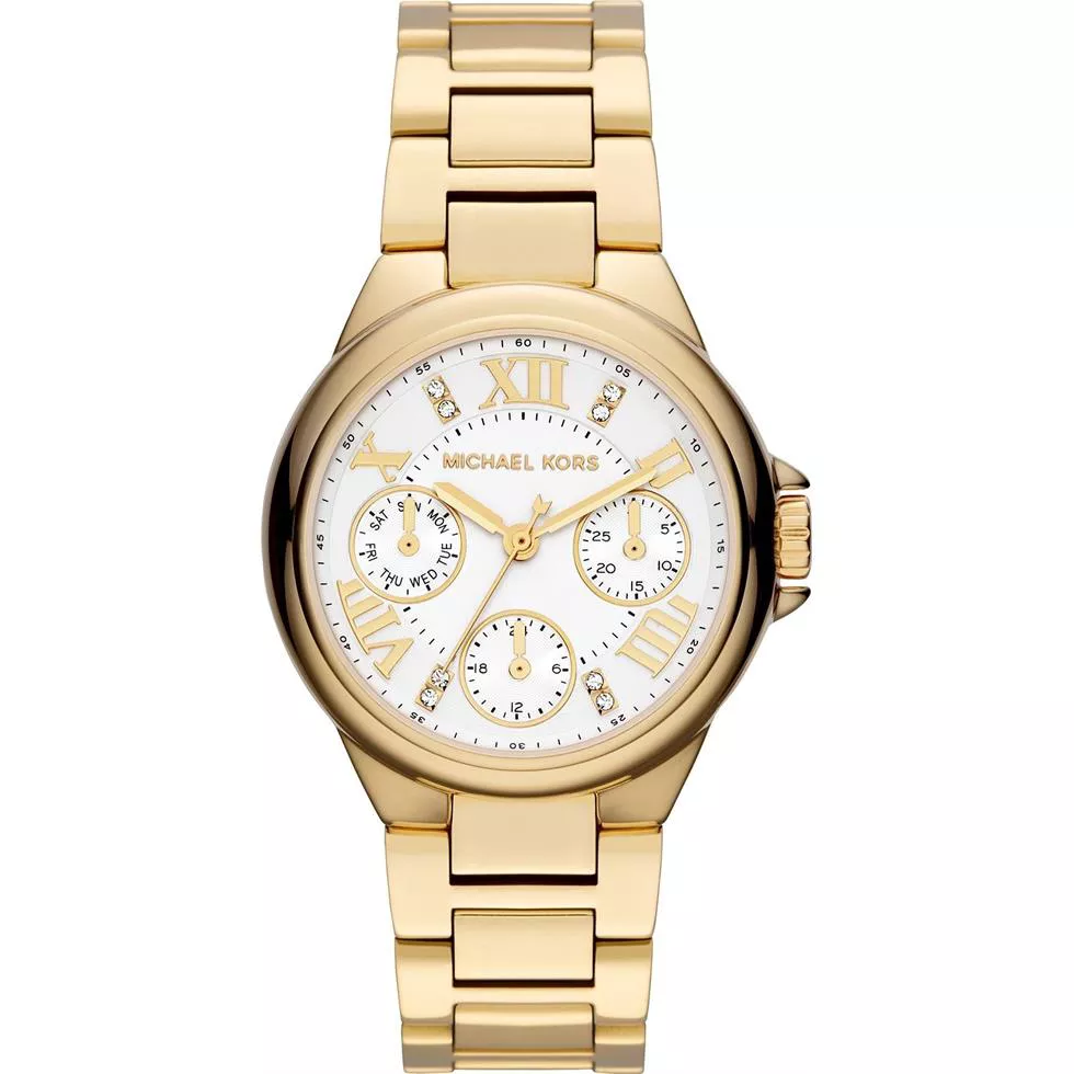 Michael Kors Camille Glitz Gold Watch 33mm