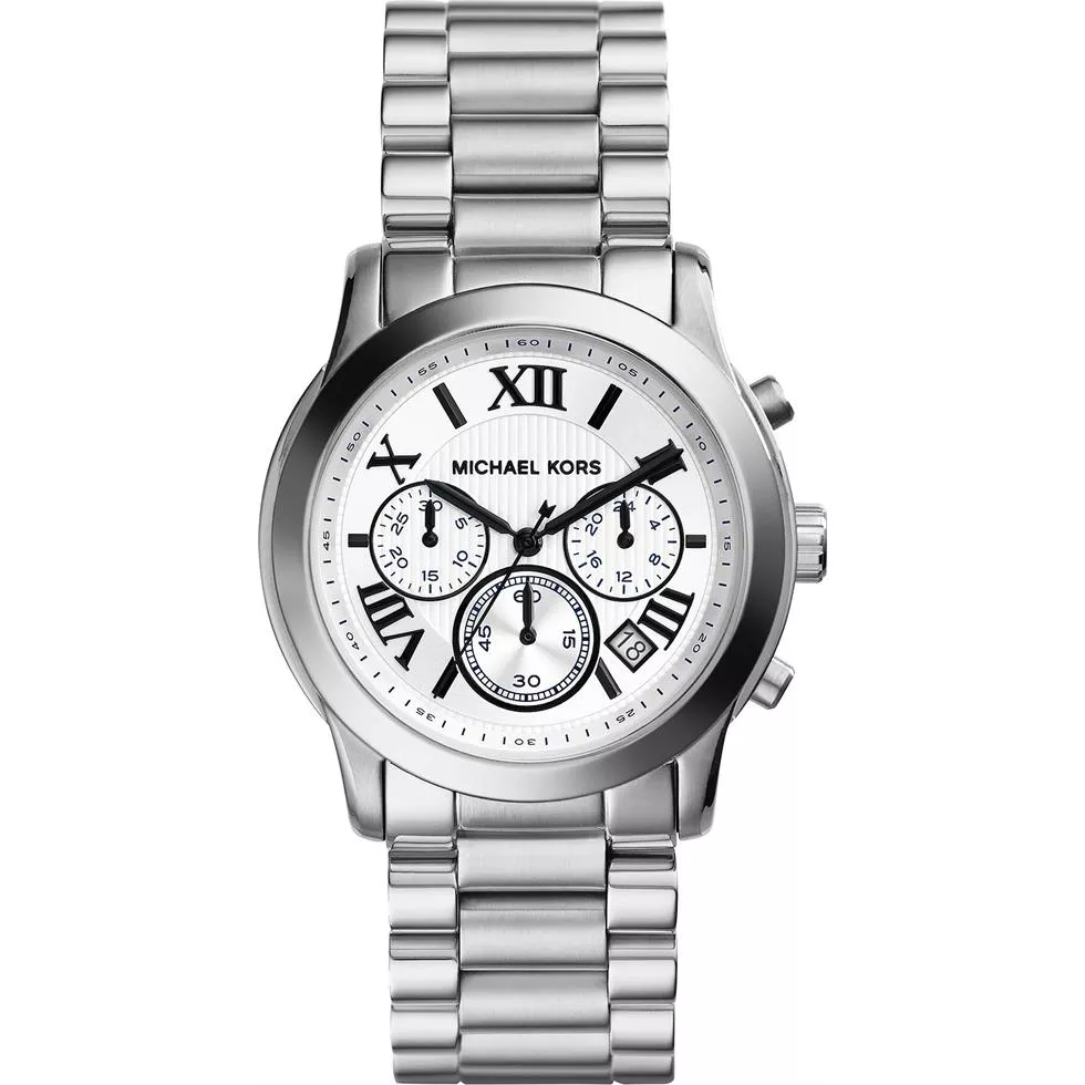 Michael Kors Cooper Silver Unisex Watch 39mm