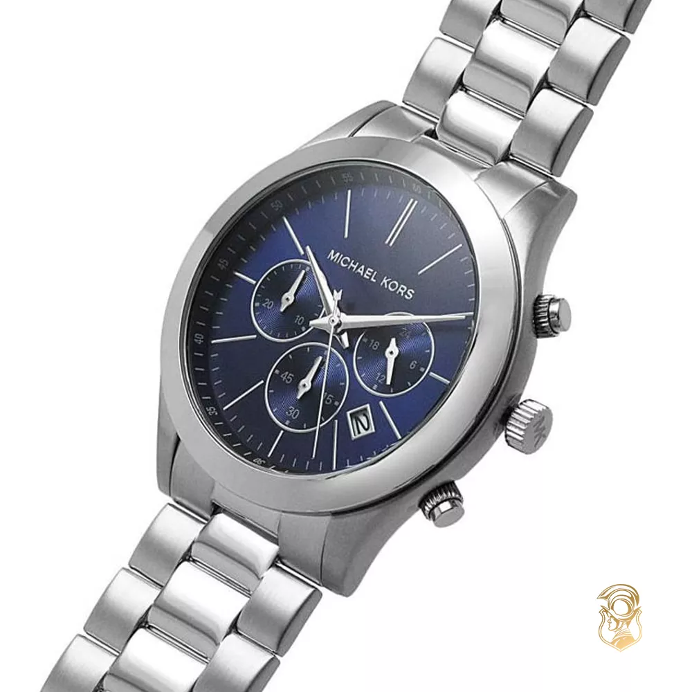 Michael Kors Wren Blue Tone Watch 44mm