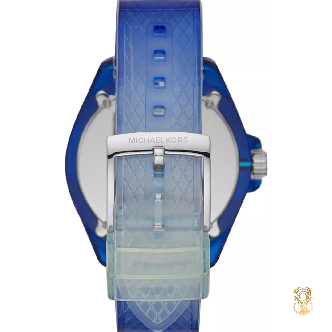 Michael Kors Wren Embossed Blue Watch 42mm