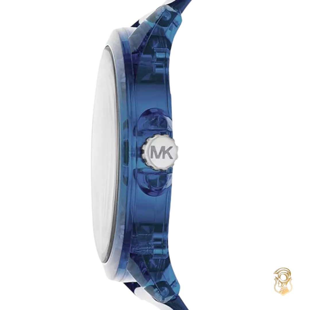 Michael Kors Wren Embossed Blue Watch 42mm