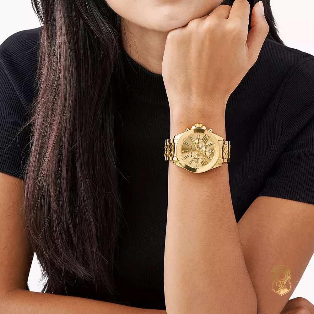 Michael Kors Wren Gold Tone Watch 42mm