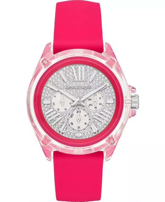 Michael Kors Wren Pavé Silicone Watch 42mm