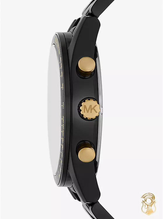 Micheal Kors Oversized Accelerator Black-Tone Watch 42mm