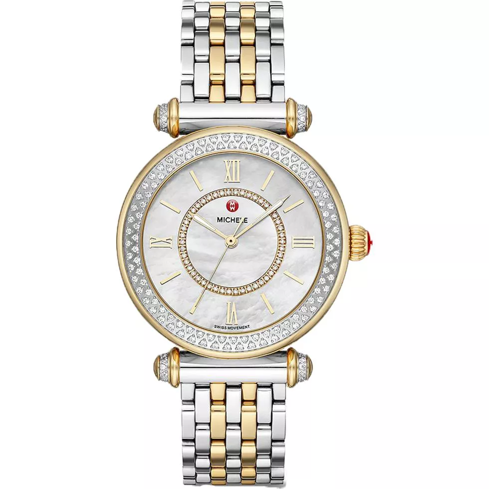 Michele Caber Mid Two-Tone Watch 35mm 