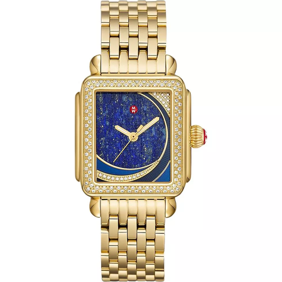 Michele Deco Gold Diamond Limited Watch 33mm