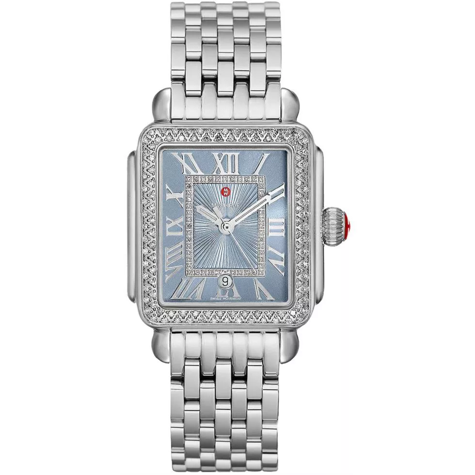 Michele Deco Madison Diamond Watch 33 mm x 35 mm