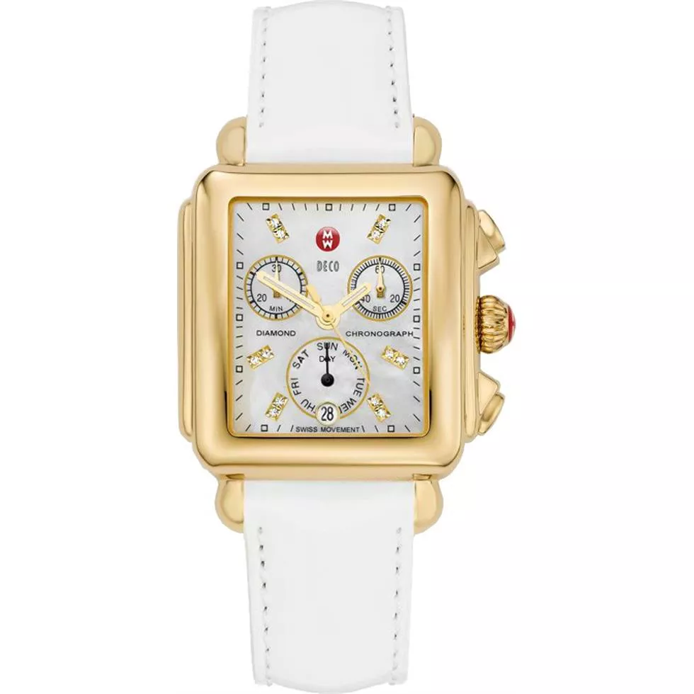 Michele Deco Signature Diamond Watch  33 x 46mm