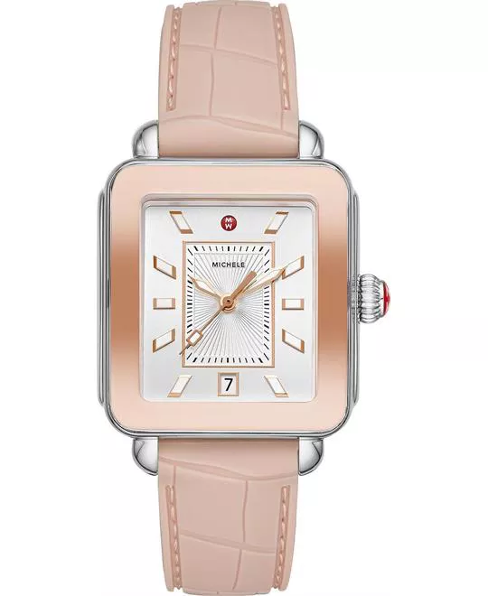 Michele Deco Sport Two-Tone Pink Gold Watch 34 mm x 36 mm