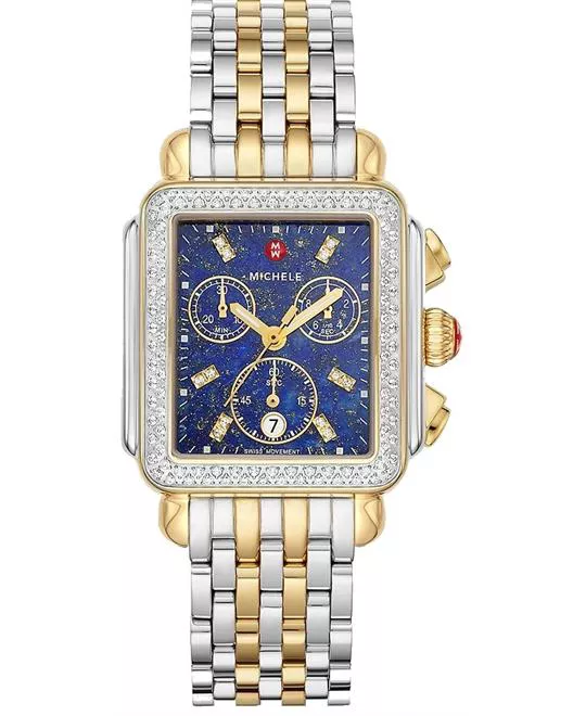 Michele Deco Two-Tone Diamond Watch 33MM