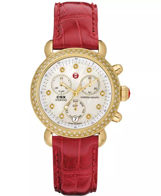 Michele Signature CSX Ladies Plated Leather 36mm