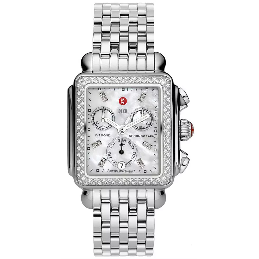 Michele Deco Diamond Swiss Watch 33*35mm