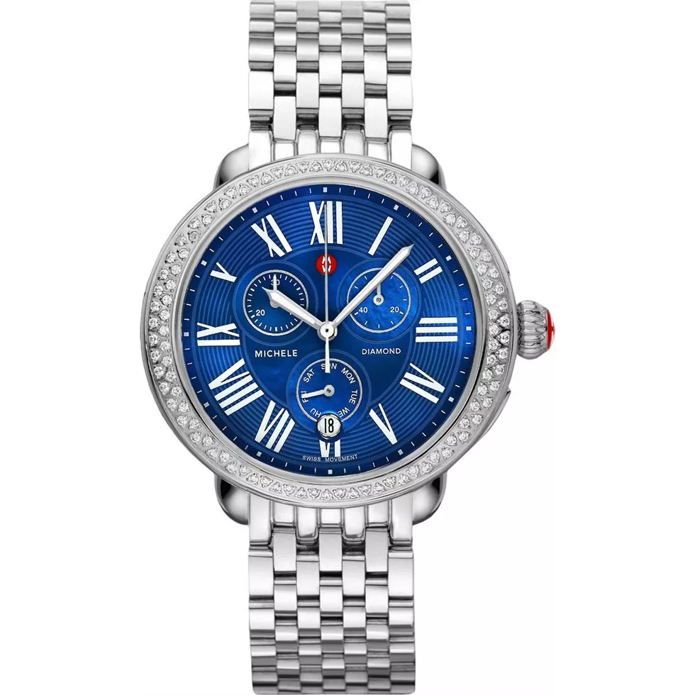 Michele Ladies Stainless Steel 40mm X 38mm