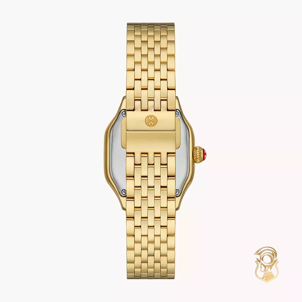 Michele Meggie 18K Gold-Plated Diamond Dial Watch 29 x 14mm