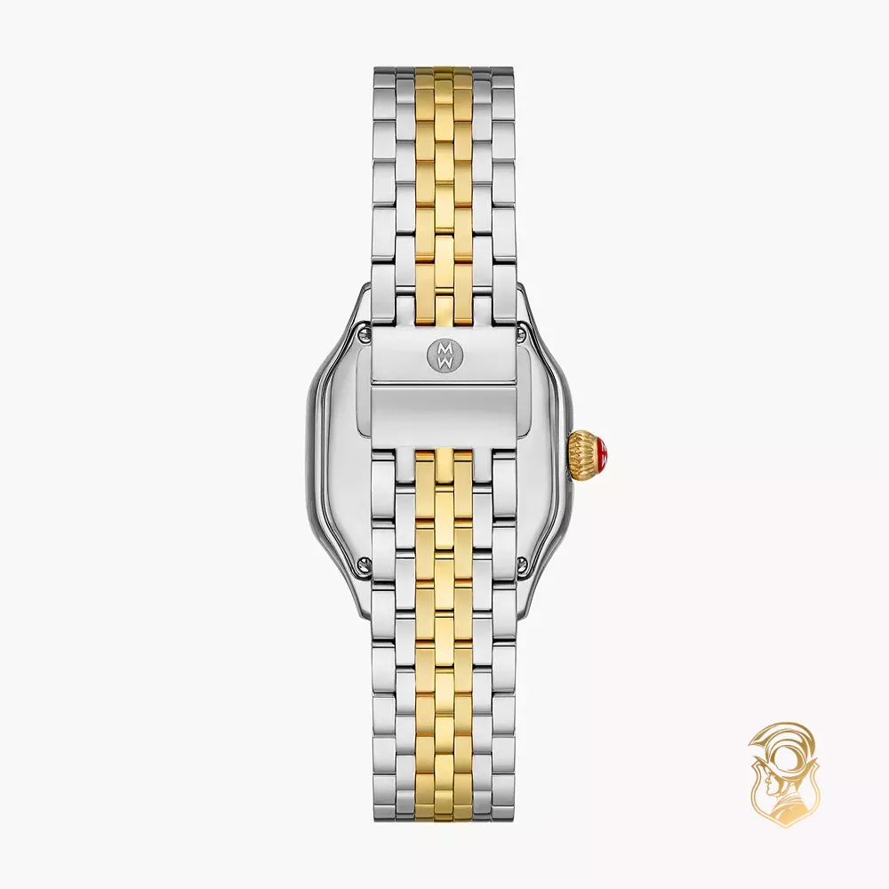 Michele Meggie 18K Two-Tone Gold-Plated Diamond Dial Watch 29mm