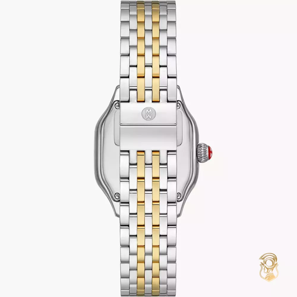 Michele Meggie Diamond Two Tone 18K Gold Plated Watch 29mm