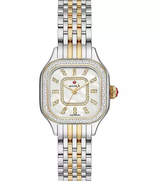 Michele Meggie Two-Tone Diamond Watch 27MM
