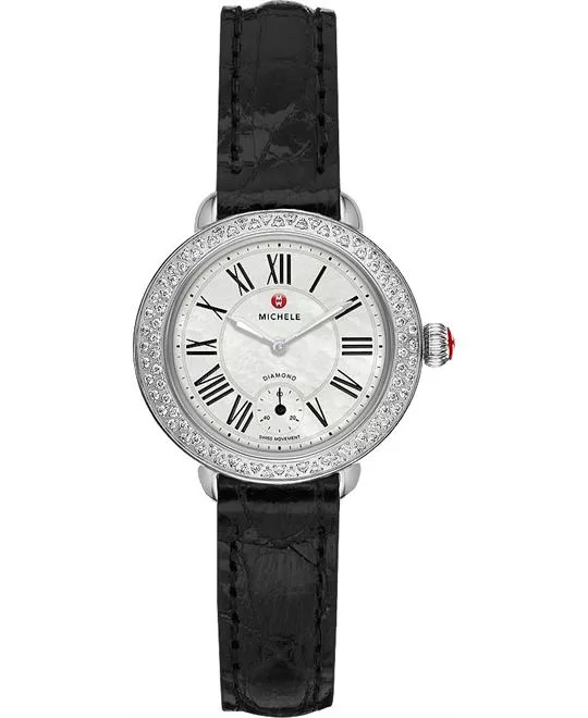 Michele Serein 12 Mother of Pearl Dial Diamond Basel 28mm  