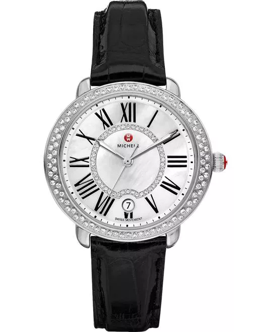 Michele Serein Mid Diamond Watch 36 mm x 34 mm