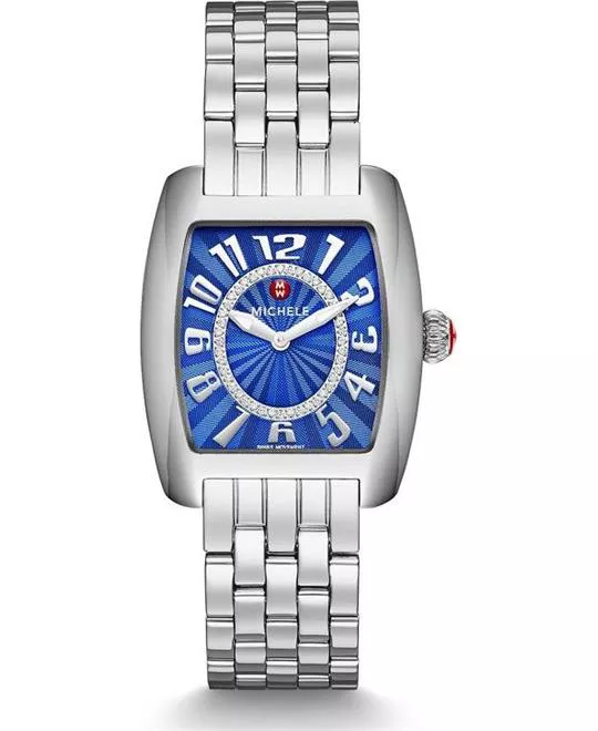 Michele Urban Mini Cobalt Diamond Watch 29 x 35mm