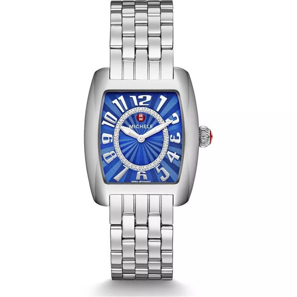 Michele Urban Mini Cobalt Diamond Watch 29 x 35mm